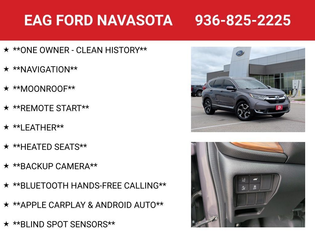 2018 Honda CR-V Touring Silver at Community Honda