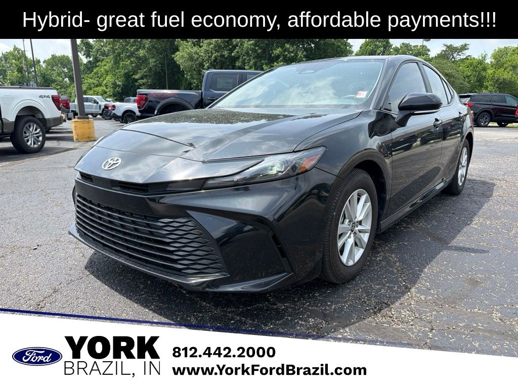 Midnight Black Metallic 2025 Toyota Camry Sedan Front-Wheel Drive Continuously Variable Transmission
