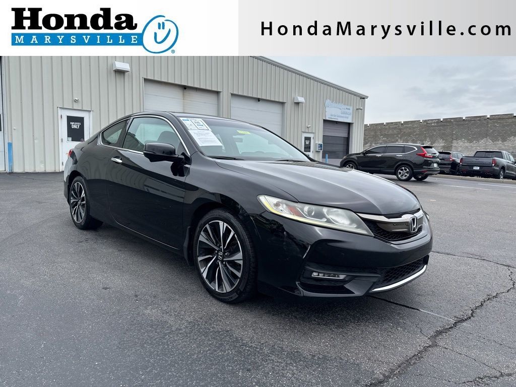 Crystal Black Pearl 2016 Honda Accord Coupe EX-L Coupe Front-Wheel Drive Continuously Variable Transmission