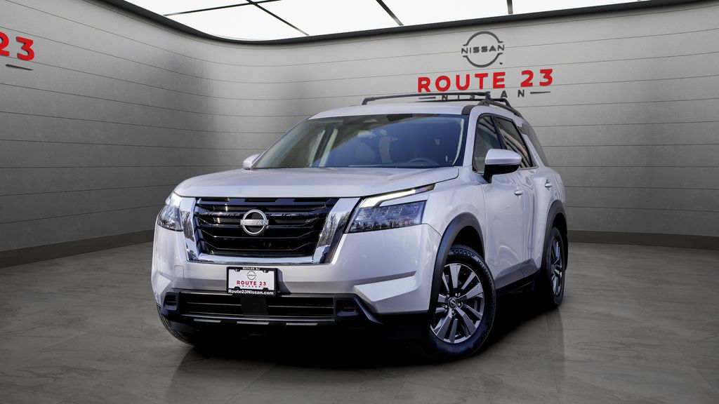 Brilliant Silver Metallic 2023 Nissan Pathfinder SUV / Crossover All-Wheel Drive Automatic