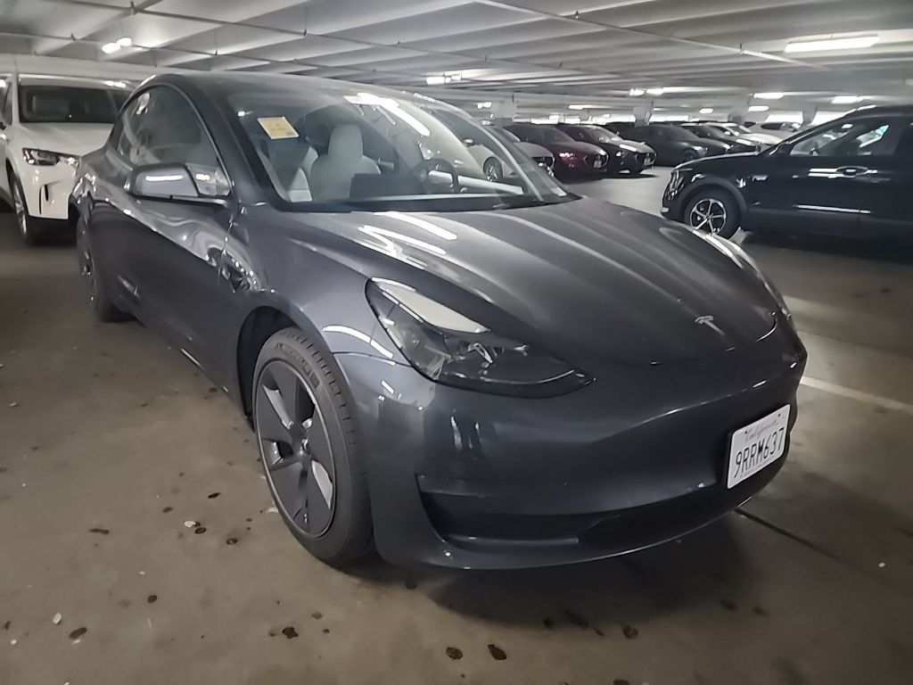 Midnight Silver Metallic 2023 Tesla Model 3 RWD Sedan Rear-Wheel Drive 1-Speed Automatic