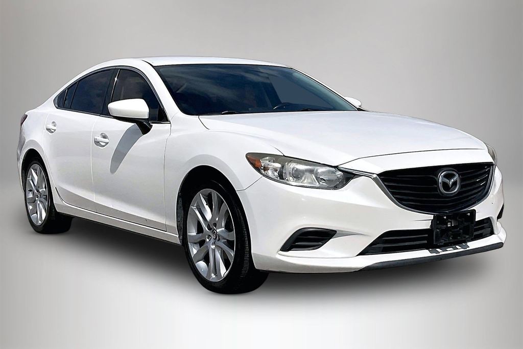 Snowflake White Pearl Mica 2016 Mazda MAZDA6 i Touring Sedan Front-Wheel Drive 6-Speed Automatic