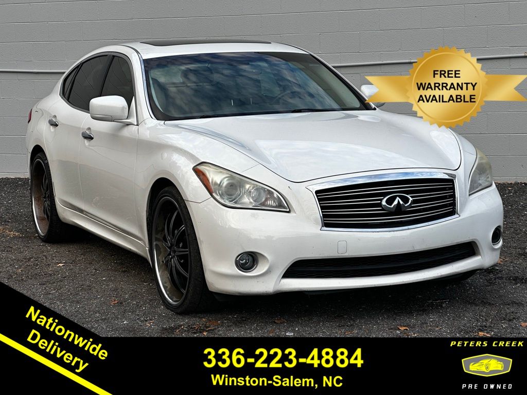 Moonlight White 2013 INFINITI M37 RWD Sedan Rear-Wheel Drive 7-Speed Automatic