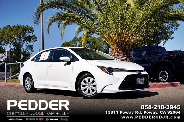 Super White 2021 Toyota Corolla Sedan Front-Wheel Drive Continuously Variable Transmission