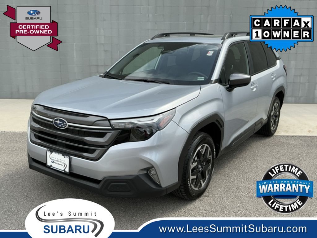 Ice Silver Metallic 2025 Subaru Forester Premium Crossover AWD SUV / Crossover All-Wheel Drive Continuously Variable Transmission