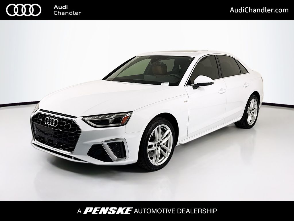 Glacier White 2021 Audi A4 quattro Premium Plus S Line 45 TFSI AWD Sedan All-Wheel Drive 7-Speed Automatic