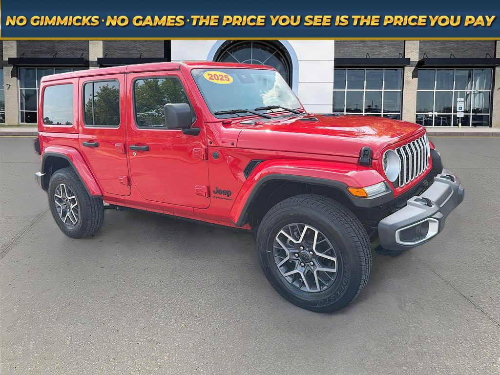 Firecracker Red Clearcoat 2025 Jeep Wrangler SUV / Crossover Four-Wheel Drive 8-Speed Automatic