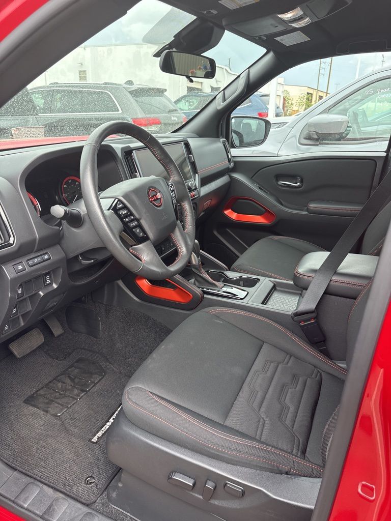 Red Alert 2025 Nissan Frontier PRO-X Crew Cab RWD Pickup Truck 4X2 9-Speed Automatic Overdrive