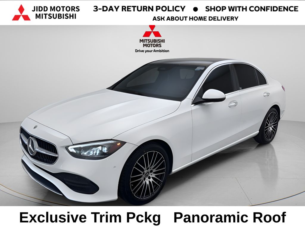 Polar White 2023 Mercedes-Benz C-Class Sedan All-Wheel Drive 9-Speed Automatic