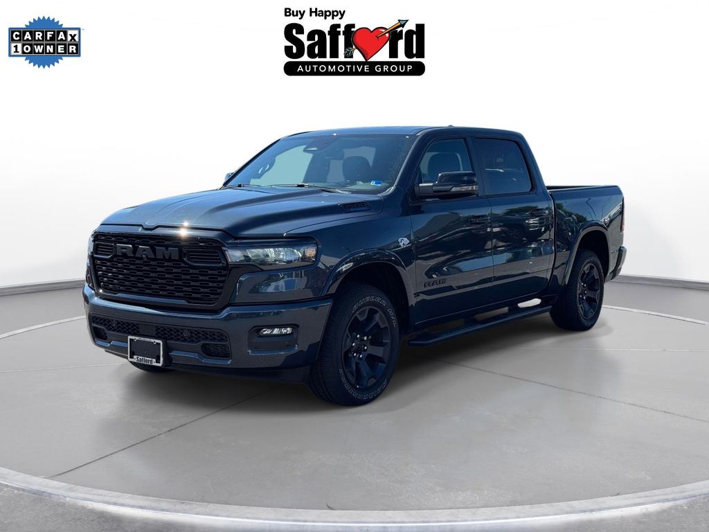 Blue Metallic 2026 RAM 1500 Pickup Truck Four-Wheel Drive 8-Speed Automatic