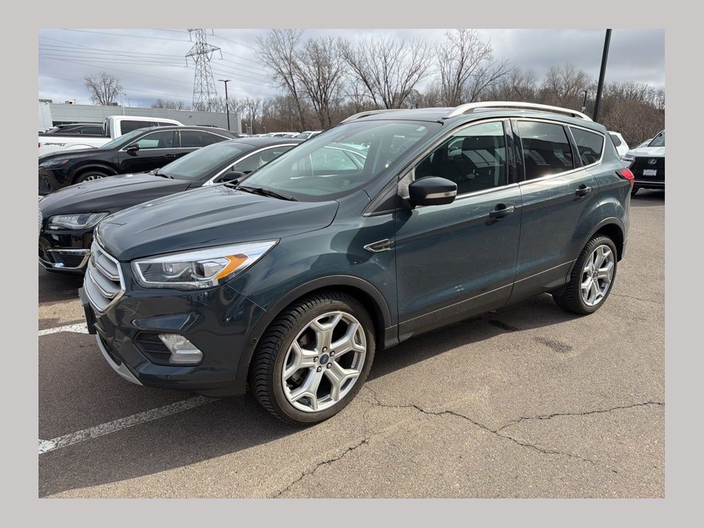 Sea Green 2019 Ford Escape Titanium AWD SUV / Crossover All-Wheel Drive 6-Speed Automatic