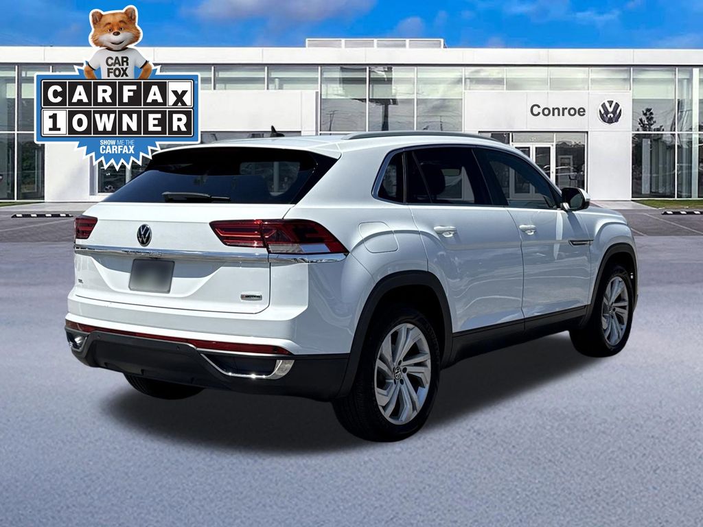 2020 Volkswagen Atlas Cross Sport 2.0T SEL White at AutoSavvy Houston Southwest