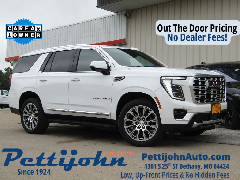 Summit White 2025 GMC Yukon SUV / Crossover Four-Wheel Drive