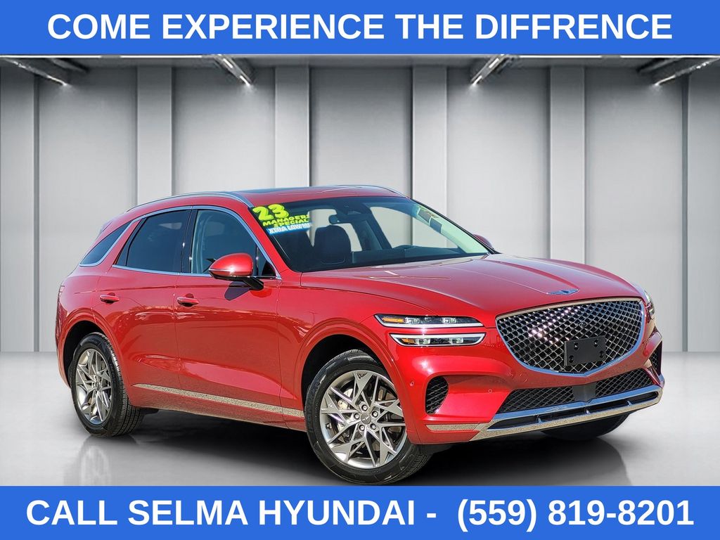 Red 2023 Genesis GV70 2.5T AWD SUV / Crossover All-Wheel Drive 8-Speed Automatic