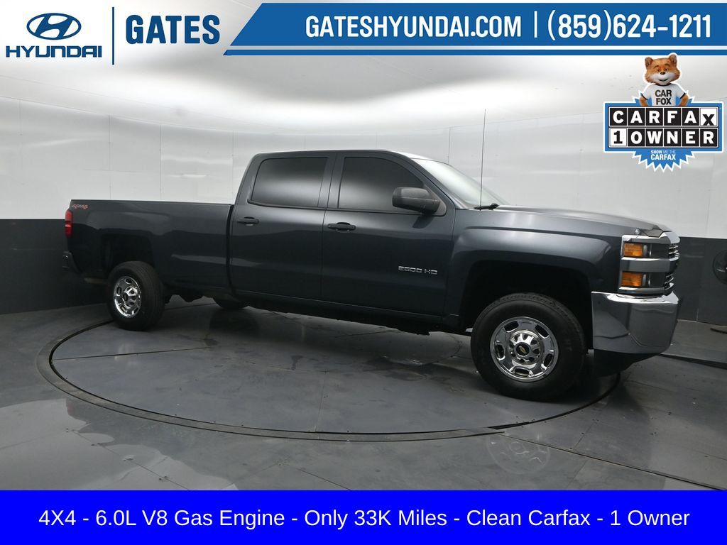 Gray (Graphite Metallic) 2017 Chevrolet Silverado 2500HD Pickup Truck Four-Wheel Drive 6-Speed Automatic Overdrive