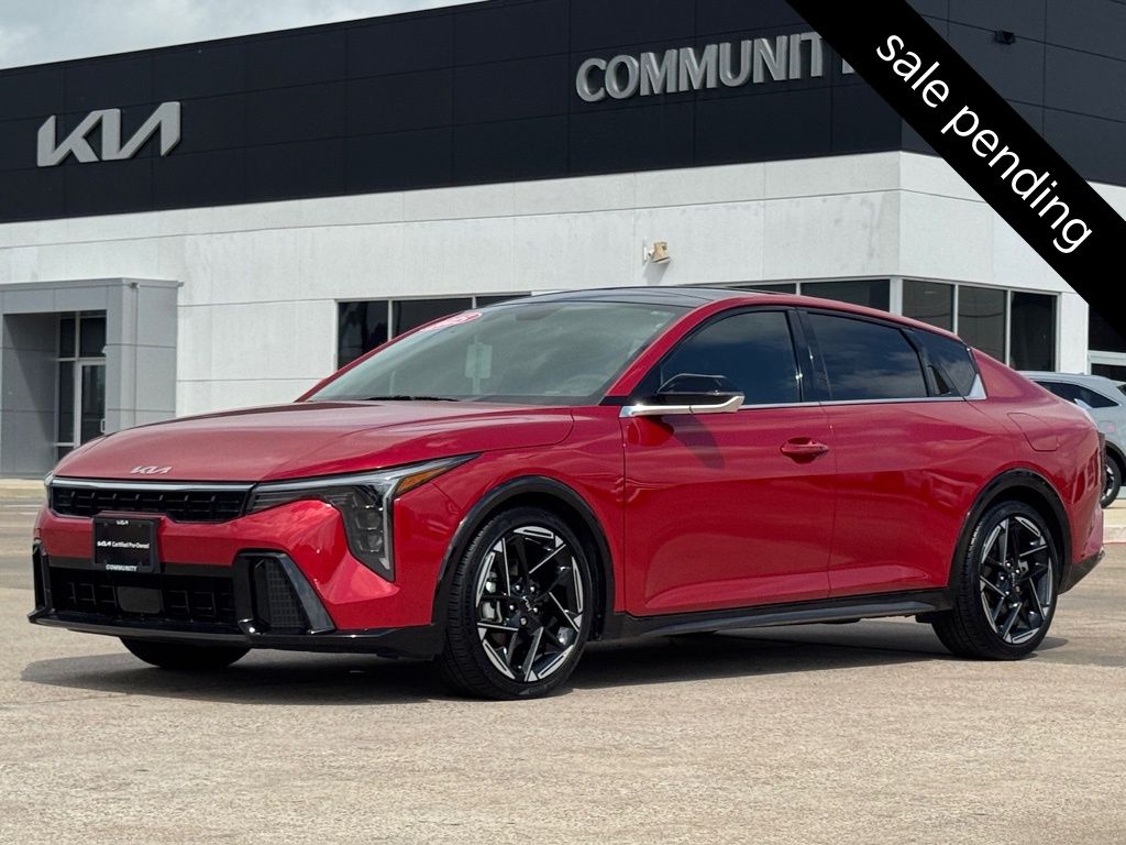 Currant Red 2025 Kia K4 GT-Line FWD Sedan Front-Wheel Drive Continuously Variable Transmission