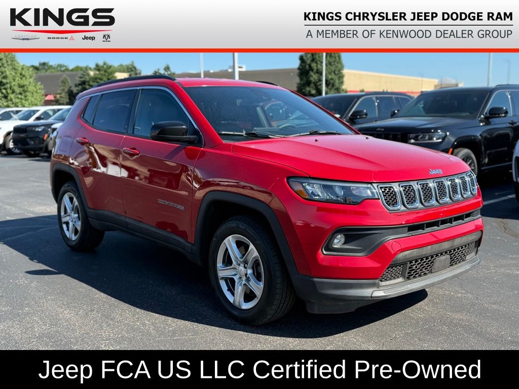 Red Hot Pearlcoat 2024 Jeep Compass SUV / Crossover Four-Wheel Drive 8-Speed Automatic