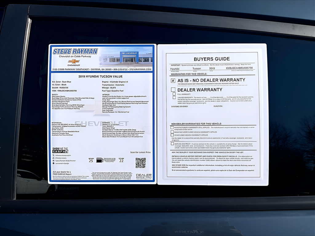 Used 2019 Hyundai Tucson Value 4D Sport Utility