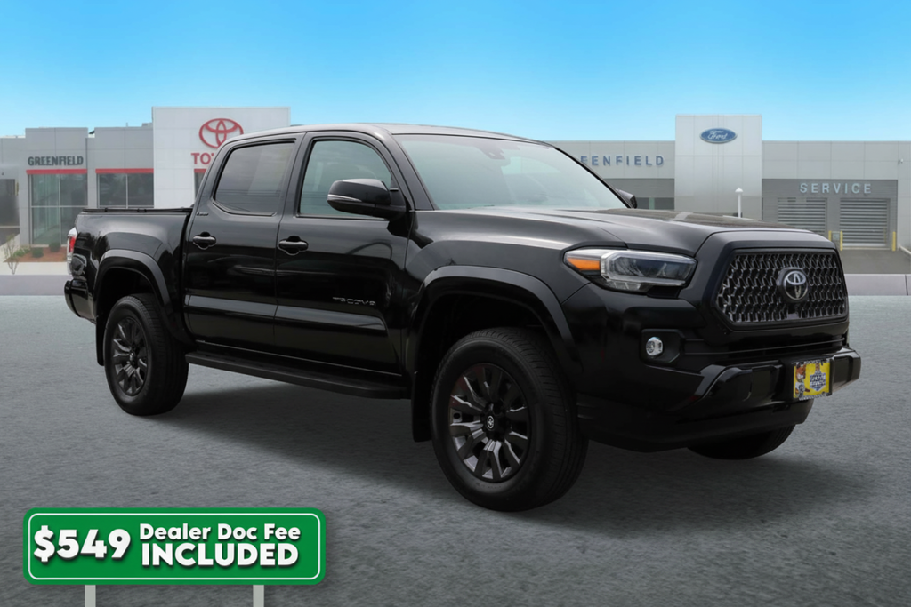 Black 2023 Toyota Tacoma Limited Double Cab 4WD Pickup Truck Four-Wheel Drive 6-Speed Automatic