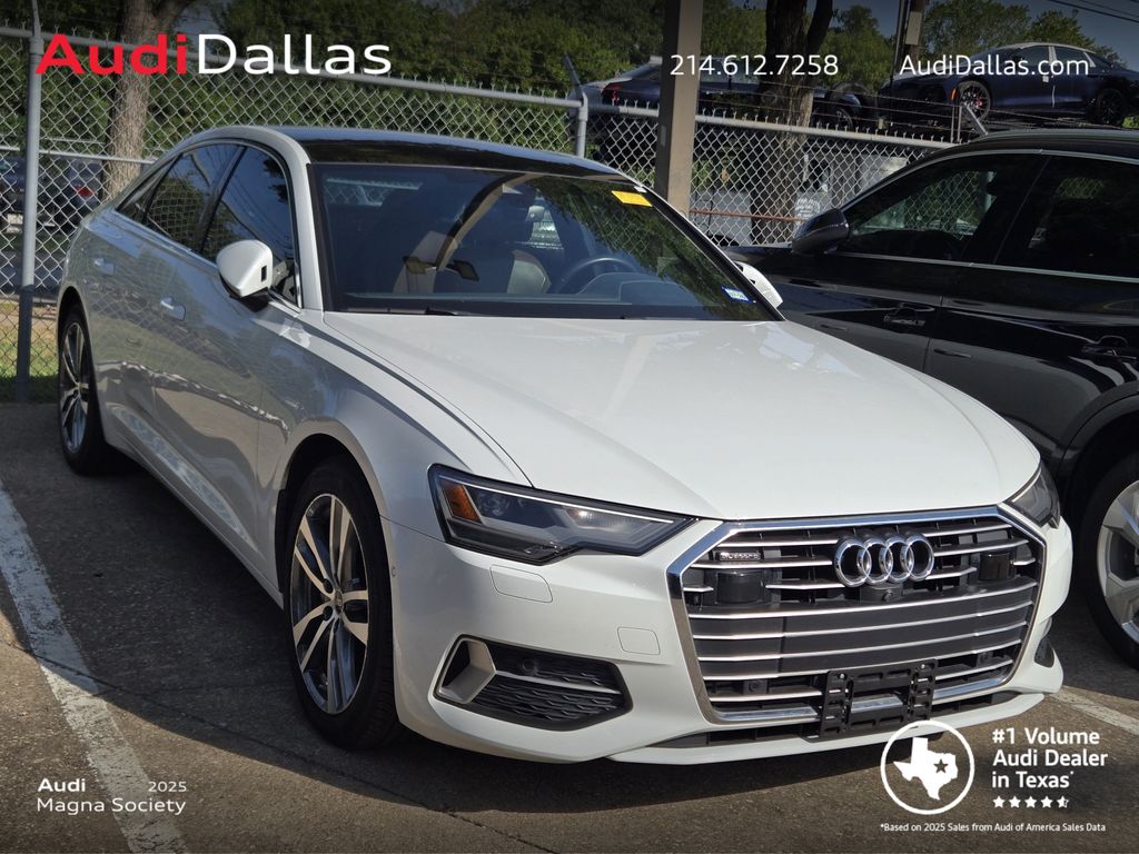 Glacier White Metallic 2023 Audi A6 Sedan All-Wheel Drive 7-Speed Automatic
