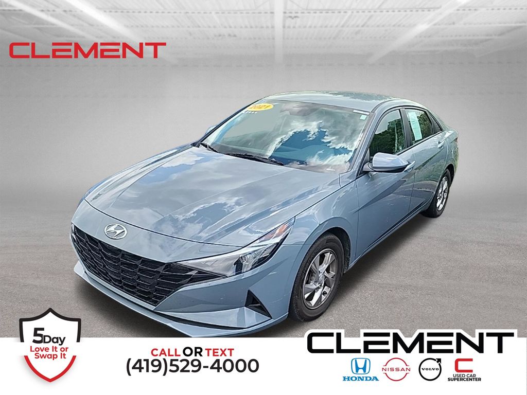 Electric Shadow 2021 Hyundai Elantra Sedan Front-Wheel Drive Continuously Variable Transmission