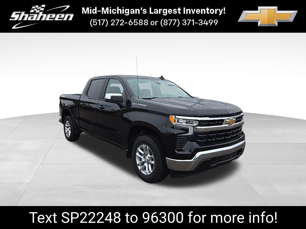 Black 2024 Chevrolet Silverado 1500 Pickup Truck Four-Wheel Drive 8-Speed Automatic