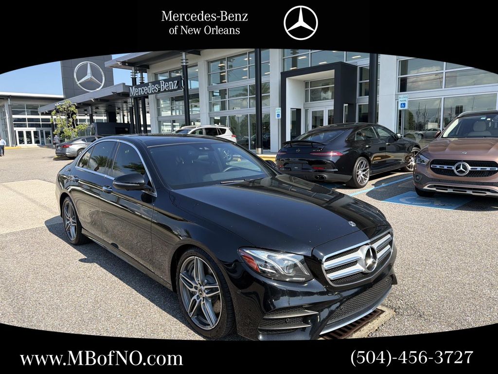 Black 2019 Mercedes-Benz E-Class Sedan Rear-Wheel Drive 9-Speed Automatic