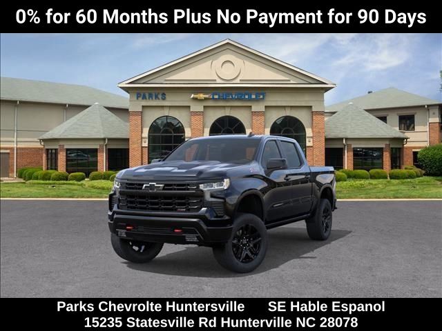 Black 2026 Chevrolet Silverado 1500 LT Trail Boss Crew Cab 4WD Pickup Truck Four-Wheel Drive Automatic
