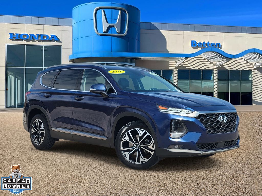 Stormy Blue 2020 Hyundai Santa Fe 2.0T Limited AWD SUV / Crossover All-Wheel Drive 8-Speed Automatic