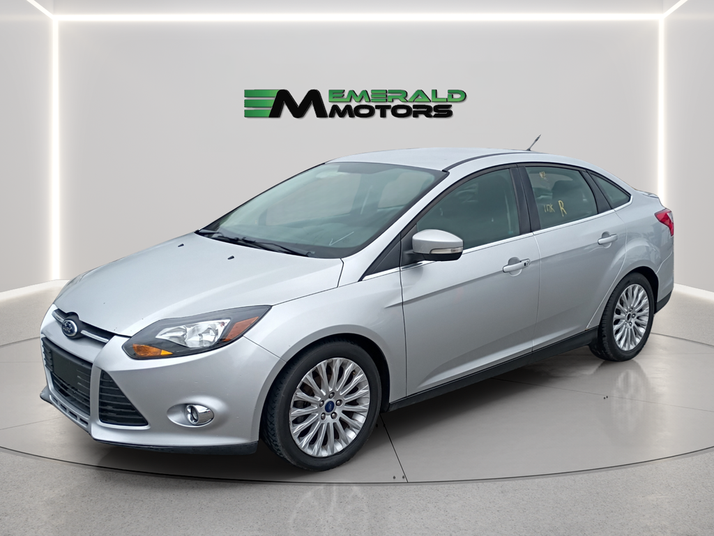 Silver 2012 Ford Focus Sedan Front-Wheel Drive 6-Speed Automatic