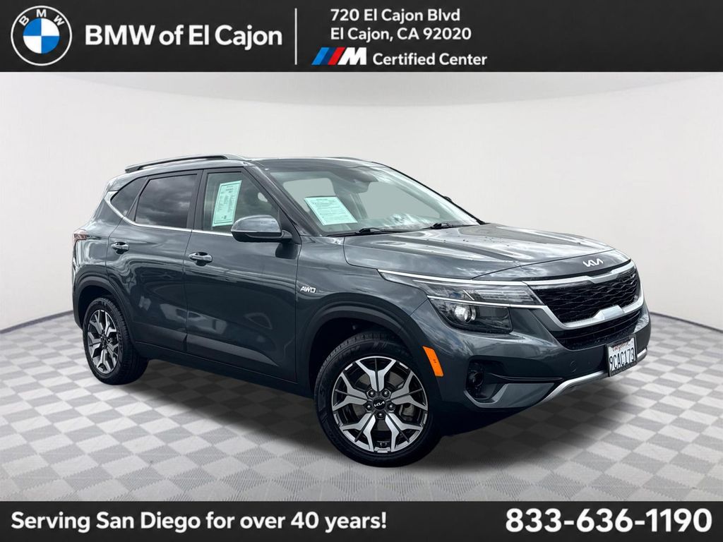 Gravity Gray 2023 Kia Seltos SUV / Crossover All-Wheel Drive Continuously Variable Transmission