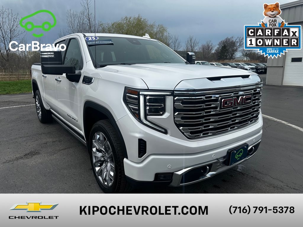 White Frost Tricoat 2025 GMC Sierra 1500 Pickup Truck Four-Wheel Drive Automatic
