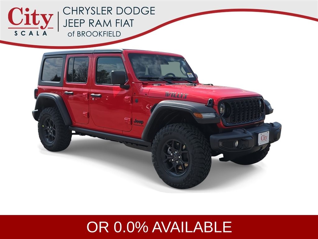 Firecracker Red Clearcoat 2026 Jeep Wrangler SUV / Crossover Four-Wheel Drive 8-Speed Automatic