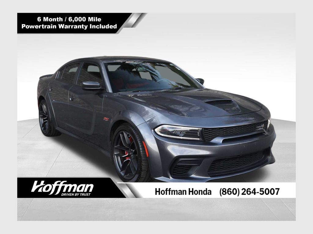 Gray (Granite Crystal Metallic Clearcoat) 2022 Dodge Charger Scat Pack Widebody RWD Sedan Rear-Wheel Drive 8-Speed Automatic
