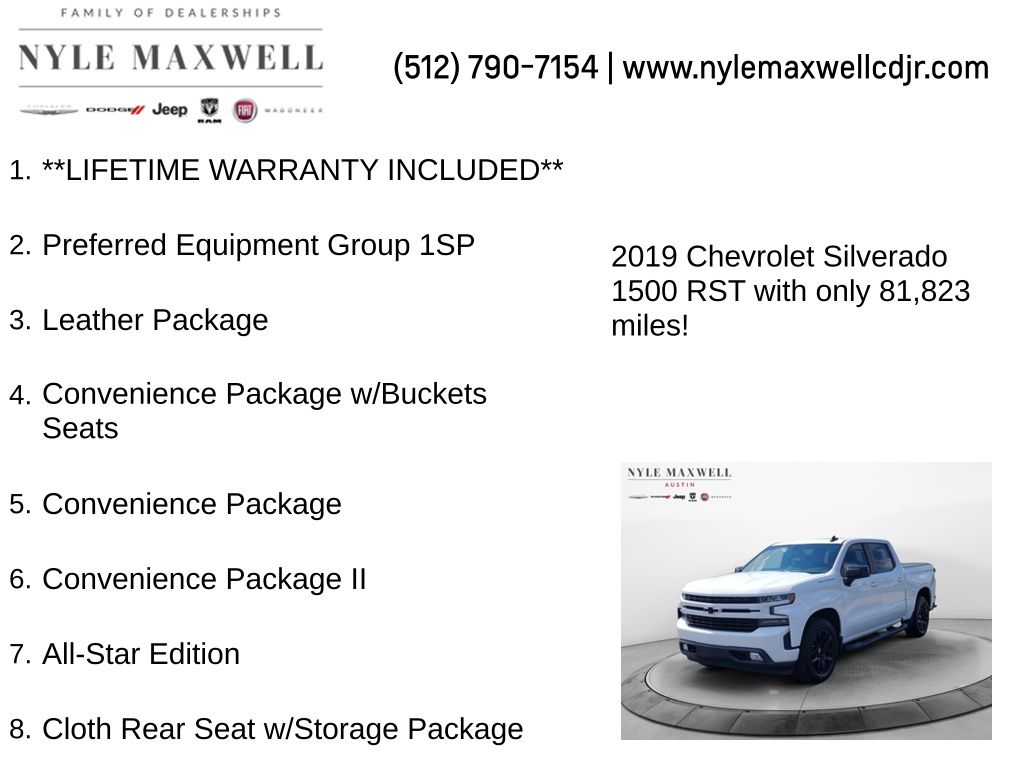 Used Car 2019 Chevrolet Silverado 1500  Rst For Sale In Austin, Texas