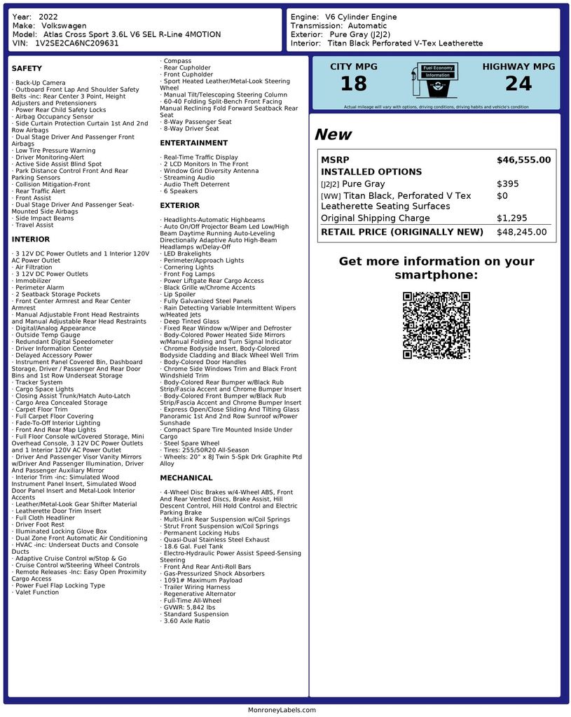 Thumbnail: 2022 Volkswagen Atlas - 21