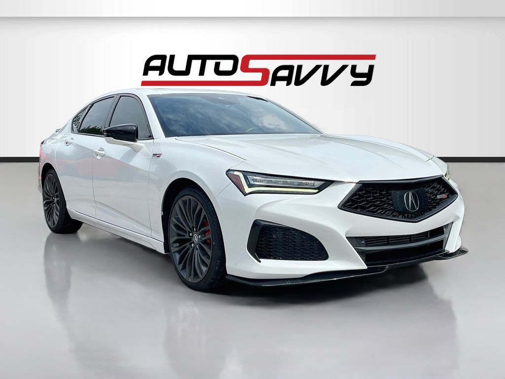 2023 Acura TLX Type S White at Texan Dodge Chrysler Jeep Ram