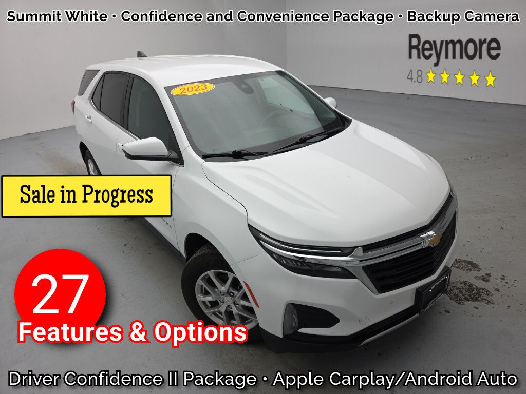 Summit White 2023 Chevrolet Equinox LT AWD with 1LT SUV / Crossover Four-Wheel Drive 6-Speed Automatic Overdrive