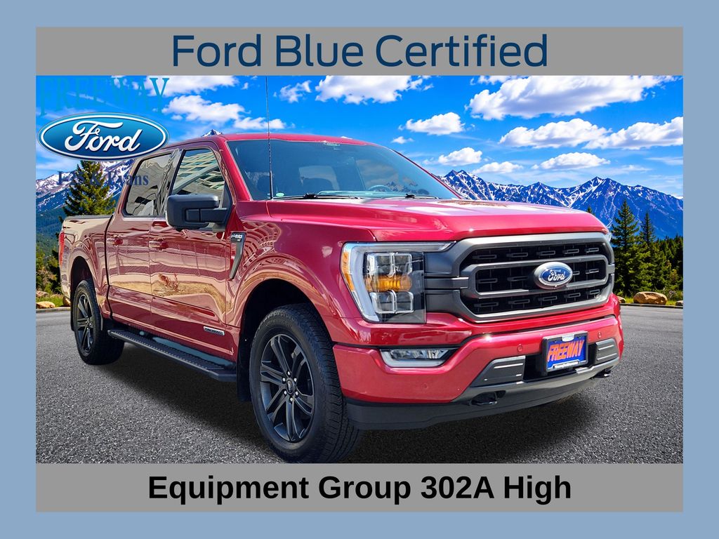 Rapid Red Metallic Tinted Clearcoat 2021 Ford F-150 Pickup Truck Four-Wheel Drive Automatic