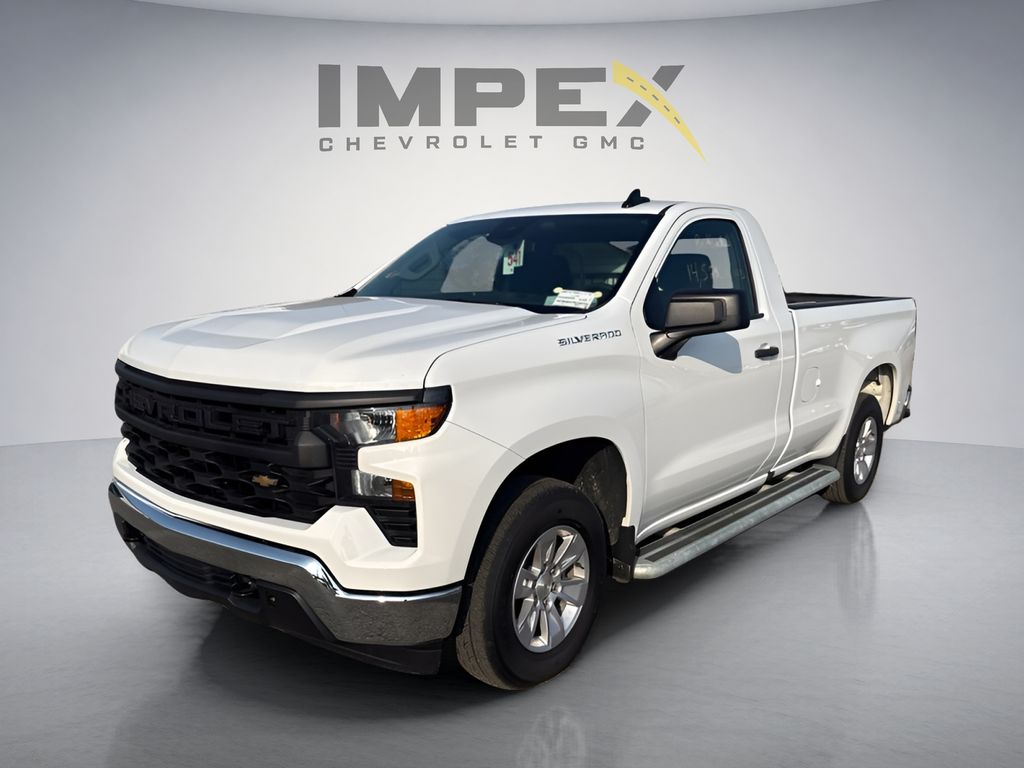 Summit White 2025 Chevrolet Silverado 1500 Pickup Truck 4X2 Automatic