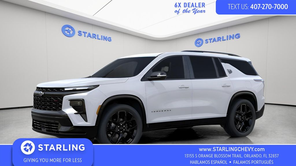 Polar White Tricoat 2026 Chevrolet Traverse SUV / Crossover Four-Wheel Drive 8-Speed Automatic