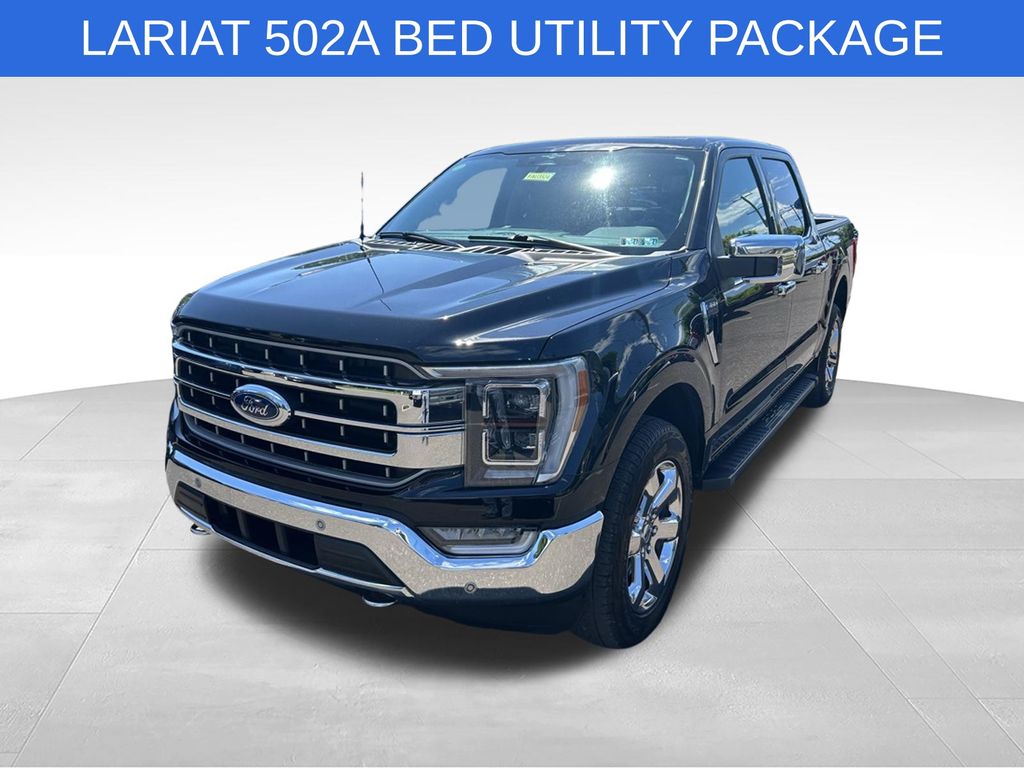 Black Metallic 2023 Ford F-150 Lariat SuperCrew 4WD Pickup Truck Four-Wheel Drive Automatic