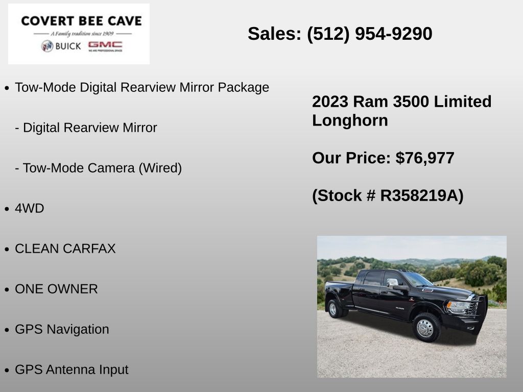 Used Car 2023 Ram 3500  Laramie Longhorn For Sale Under $80,000 In Austin, Texas