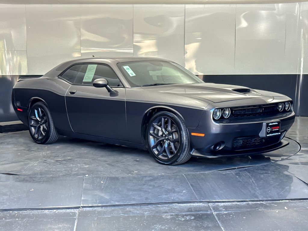 Gray (Granite Crystal Metallic Clearcoat) 2023 Dodge Challenger GT RWD Coupe Rear-Wheel Drive 8-Speed Automatic