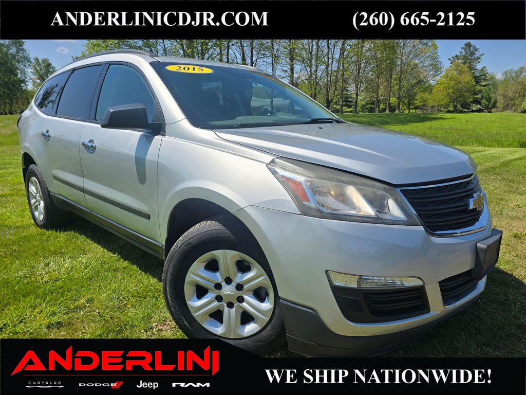 Silver Ice Metallic 2015 Chevrolet Traverse SUV / Crossover Front-Wheel Drive 6-Speed Automatic