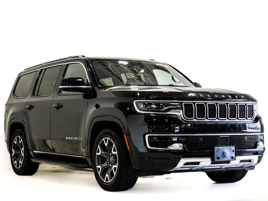 Diamond Black Crystal Pearlcoat 2024 Jeep Wagoneer SUV / Crossover Four-Wheel Drive 8-Speed Automatic