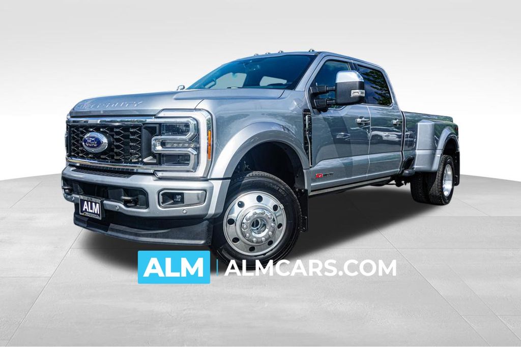 Iconic Silver Metallic 2023 Ford F-450 Super Duty Pickup Truck Four-Wheel Drive Automatic