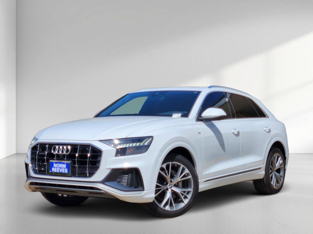 Glacier White 2021 Audi Q8 quattro Premium Plus 55 TFSI SUV / Crossover All-Wheel Drive 8-Speed Automatic