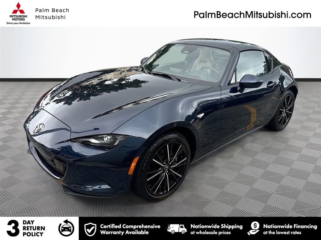Crystal Blue 2025 Mazda MX-5 Miata RF Grand Touring RWD Convertible Rear-Wheel Drive 6-Speed Automatic