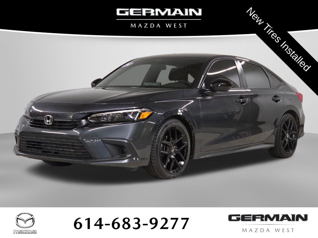 Crystal Black Pearl 2024 Honda Civic Sport FWD Sedan Front-Wheel Drive Continuously Variable Transmission